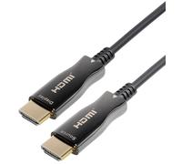 Transmedia maxtrack - cable hdmi de fibra óptica activo con ethernet