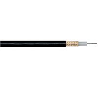 Transmedia RG213-100RL - Cable coaxial (doble apantallamiento, 75 Ohm, apantallamiento de cobre de 0,4 mm, diámetro de 10,8 mm, revestimiento de PVC)