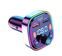 Transmetteur FM Bluetooth Voiture, [Type-C PD20W & QC 3.0] Bluetooth Auto Radio MP3 Adaptador Q5 Adaptador Cargador de coche para 2 USB y Type-C, soporte manos libres, tarjeta TF, disco U