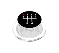 Transmisión Manual del patrón del Cambiador del Engranaje del Coche (5 velocidades) PopSockets PopGrip para MagSafe