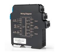 Transmisor aislador Convertidor de transmisor aislado de 0-10 V, 0-5 V a 4,20 mA, divisor de señal de entrada y salida analógica de 4,20 mA(1 In 2 Out,INPUT 0-5V_DC24V_OUTPUT 0-5V)