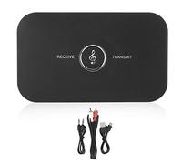 Transmisor Bluetooth 2 En 1 Receptor Audio A2Dp Inalámbrico Adaptador De Asistencia De 3,5 Mm Convertidor Compatible Con Mensajes De Voz Compatible Con Codificador Y Decodificador Estéreo Aux Out Auri