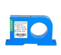 Transmisor de amperios CA/CC 0-600 A, sensor de corriente perforado tipo DIN, 4-20 mA, 0-10 V, RS485, sensor de amperios Hall de bucle cerrado(35mm,DC 0-20A_OUT 4-20MA_DC 24V)
