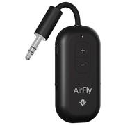 AirFly Pro 2 - Adaptador Bluetooth para avión, par 2 AirPods o Auriculares inalámbricos - Transmisor y Receptor Bluetooth AUX de 3,5 mm para Coches, Barcos, Cintas de Correr, televisores, Esenciales