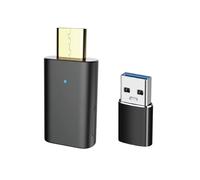 Transmisor de Audio LC3 5.4 para PC y TV, Adaptador de Música Estéreo Inalámbrico Tipo C AptX-LL/HD con Adaptador USB