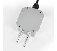 Transmisor de presión diferencial 4-20mA Sensor de aire de viento de 0-2 kPa con doble boquilla para ventilación de caldera HVAC - Compensación de temperatura del cuerpo de aleación (0-2KPa)