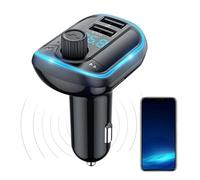 Transmisor de radio inalámbrico FM, transmisor de receptor de radio FM Car - Receptor de audio de reproductor de música inalámbrico - Accesorios de audio automotriz de carga rápida para teléfonos