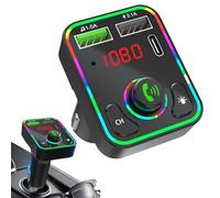 Transmisor de radio inalámbrico para coche, Transmisor FM inalámbrico para automóvil | Cargador de coche versátil Transmisor inalámbrico Transmisor inalámbrico FM | Adaptador inalámbrico de radio de