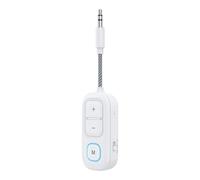 Transmisor de radio, pantalla fácil de leer, 1,4 x 7 x 2 cm, transmisor de audio inalámbrico, adaptador receptor de dientes azules, conectividad de largo alcance, para TV, portátil, computadora