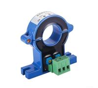 Transmisor de sensor de corriente AC 0-100 A, apertura de 20 mm, salida de 4-20 mA, 0,2% de precisión, montaje en carril DIN para industria y automatización de edificios, azul (AC0-30 A)