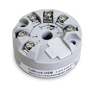Transmisor de temperatura con salida de 4-20 mA para farmacéutico, agroquímico, control de procesos industriales, HVAC, automatización PLC, monitoreo de alimentos y farmacéuticos. Modelo: Tx-USB