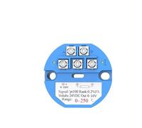 Transmisor de temperatura Módulo de sensor transmisor de temperatura RTD pt100, varios rangos de temperatura, con tornillo, resistencia térmica, transductor de 4-20mA 0-10V(0-250Celsuis 10V)