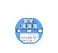 Transmisor de temperatura Módulo de sensor transmisor de temperatura RTD pt100, varios rangos de temperatura, con tornillo, resistencia térmica, transductor de 4-20mA 0-10V(0-400Celsuis mA)