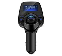 Transmisor FM, Bluetooth Kit Coche, Reproductor MP3 con Manos Libres Inalámbrico, Cargador USB para Conducción Segura, Streaming Audio HD y Música sin Límites