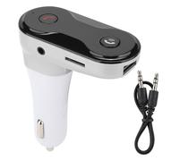 Transmisor FM Bluetooth para autorradio, adaptador inalámbrico con calidad de sonido Hi-Fi y pantalla de voltaje de la batería del coche, con