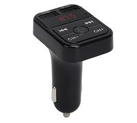 Transmisor FM Bluetooth, Reproductor MP3 para automóvil Bluetooth V5.0 Adaptador de audio para radio de automóvil Transmisor FM Cargador rápido Reproductor de música para automóvil Modulador FM con pa