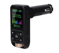 Transmisor FM Bluetooths para Automóvil, Transmisor BluetoothFM 12V-24V Llamadas Manos Libres Adaptador de Cargador BluetoothCar Soporte PD30W QC18W Carga Rápida