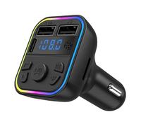 Transmisor FM - FM bluetoth Transmisor Car | Adaptador De bluetoth auux para Automóvil, Conector De Música De Auto De Transmisión De Radio Inalámbrico, Adaptador De Música De Automóvil Multifuncional