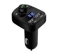 Transmisor FM inalámbrico - Adaptador y receptor de radio FM CAR | Reproductor de música estéreo manos libres, sonido de alta calidad, compatible MP3, ideal para coches, camiones y