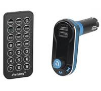 Transmisor FM LCD automático con MP3-SD-USB (Bluetooth) y control remoto + cargador USB