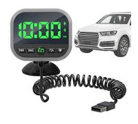Transmisor FM para coche, receptor de audio compacto, con pantalla LED, detector de velocidad y electrónica para vehículos eléctricos, híbridos y camiones