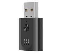 Transmisor Inalámbrico Car, Adaptador De Audio Inalámbrico USB Bluetoth 5.3 Receptor FM Transmisor Manos Libre Navegación De Llamadas 2400 (MHz) Conjunto Y Reproducción De Transmisor FM Inalámbrico
