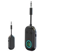 Transmisor inalámbrico para coche - Receptor de audio inalámbrico 2 en 1 | Transmisor de consola de juegos estéreo doméstico, adaptador de radio con reconexión automática que admite 2 dispositivos