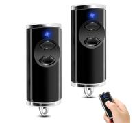Transmisor manual compatible con Hörmann bs, HSE1-868-BS, HSE2-868-BS,HSE4-868-BS,HSE4-868-BS,2 canales, abridor de puerta de garaje, mando a distancia para HSD2-868-BS,HSS4-868-BS,Negro (2 unidades)