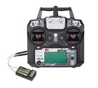 Transmisor RC Flysky FS-i6x 2.4G 6/10CH AFHDS 2A con Receptor IA6B o IA10B para Aviones, helicópteros y Drones de Carreras FPV Piezas de Drones(Model2 I6X and IA6B)
