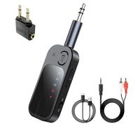 Transmetteur Récepteur Bluetooth 5.4, Emetteur Bluetooth Sans Fil 2 en 1, Admite 2 AirPods/Auriculares, récepteur Audio pour TV, Home stéréo, Casque, Haut-parleurs, ordinateur Portable, Autor