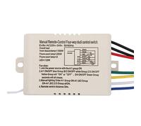 Transmisor Receptor de Luz de Pared, Distancia de 15 Metros ON Off 220V Interruptor de Control Remoto Digital Manual para Taller para Luz para el Hogar