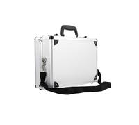 Transmisor Universal Alto Estuche de Aluminio con Exterior Resistente Pestillos Bloqueables Interior Espuma Alta Densidad Compartimentos Almacenamiento Patas Protectoras Mango Agarre Cómodo para Futab