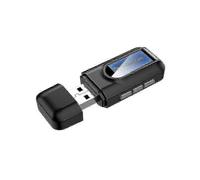 Transmisor y receptor Bluetooth 5.0, adaptador inalámbrico 2 en 1 con pantalla LCD, entrada AUX USB