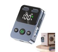 Transmisor y receptor de audio inalámbrico, adaptador de doble enlace auxiliar de 3,5 mm, transmisor inalámbrico 2 en 1 para proyector, para avión, viajes, TV, coche, gimnasio, hogar, audífonos, radio