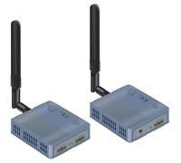 Transmisor y receptor HDMI inalámbrico 4K de 150 m, extensor 4K a 30HZ/2K a 60HZ/1080P a 60HZ Plug & Play, kit extensor HDMI inalámbrico, 2.4G/5.8G para video y audio para monitor desde PC/proyector