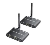 Transmisor y receptor HDMI inalámbrico de 200 m y 650 pies, 1080P a 60 Hz con KVM, bucle local, 2.5/5 GHz, extensor HDMI inalámbrico para audio de video a TV de pantalla grande/proyector/monitor desde