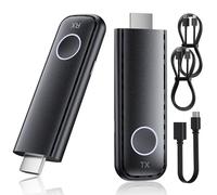 Transmisor y Receptor HDMI Inalámbrico, Decodificación 4K Salida 1080P, 2.4G/5.8G Extensor HDMI con 165FT de Alcance de Transmisión para PC/DV/HDTV/Proyector/TV Box, No Necesita App/Bluetooth