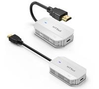 Transmisor y receptor HDMI inalámbrico, extensor HDMI de 165 pies de largo alcance, Plug and Play, compatible con 2.4/5GHz para transmitir vídeo/audio a TV/monitor/proyector desde PC/cámara/portátil