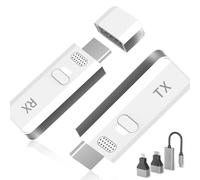 Transmisor y receptor HDMI inalámbrico, kit HDMI inalámbrico de 30 m con decodificación 4K, salida 1080P, banda 5G, para transmisión de TV, transmisión de reuniones, archivos de audio de video, no