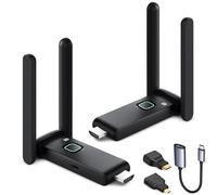 Transmisor y receptor HDMI inalámbrico, plug and play, extensión multiTV, kit extensor HDMI inalámbrico compatible con streaming de vídeo desde el portátil hasta HDTV/proyector/Tabl