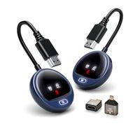 Transmisor y receptor HDMI inalámbrico True 4K, pantalla LED, extensor HDMI inalámbrico 2.4G y chip 5G para transmisión de video y audio fluidos desde laptop, PC, cámara, TV, Box, PS5 a monitor