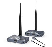 Transmisor y receptor HDMI inalámbrico, USB-C a HDMI Wireless Extender Kit 656Ft/200M a 1080p @ 60Hz resolución de video, para STB, portátil, cámara, PC, Netflix, YouTube, PS4/5 a TV, proyector