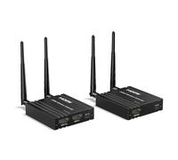 Transmisor y receptor inalámbrico HDMI de 656 pies, extensor HDMI inalámbrico de 200 m de largo alcance con bucle, compatible con 2.4/5 GHz para transmitir video/audio desde laptop, PC, TV Box a HDTV