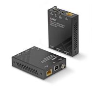 Transmisor y Receptor Lindy 39383 HDMI 4K 70m Cat6 USB HDR Metal Negro