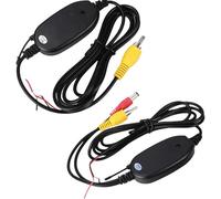 Transmisor y receptor RCA de 2,4 GHz, transmisor y receptor inalámbrico, transmisor y receptor para cámara de visión trasera del coche, adaptador inalámbrico para cámara de coche, 12 V, colores