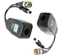 Transmisores balun de vídeo de múltiples formatos para AHDs CVIs TVIs CVBS señales con par trenzado de transmisión de larga distancia ABS diseño de carcasa AHDs Cvis TV CVBS convertidores de vídeo