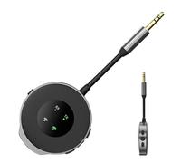 Transmisores FM de audio para coche, transmisor FM inalámbrico 2 en 1 para coche, reducción de ruido, receptor inalámbrico 5.3, micrófono integrado para todos los teléfonos inteligentes, reproductores