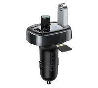 Transmisor de Fm Coche Adaptador Radio 2x Usb-A Conexiones Bluetooth 4.2 Negro