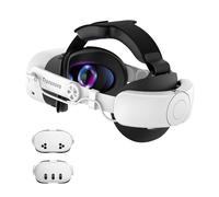 TRANSNOVO Batería Correa para la Cabeza Compatible con Meta Quest 3S/Quest 3 Accesorios, Correa Elite con Batería de 10000mAh, Reduce el Estrés Facial y Prolonga el Tiempo de Juego