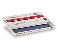 transotype Kit de corte, kit de corte profesional compuesto por una alfombrilla de corte de 30 x 22 cm, una regla de corte de 30 cm y un cúter, incluidas 5 cuchillas de repuesto
